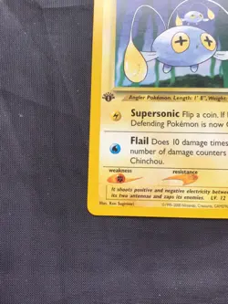 Pokemon Cards: Neo Genesis 1st Edition Common: Chinchou 55/111 - Image 5