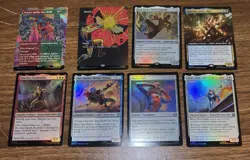Lot Of 8 Magic The Gathering MARVEL SPIDER-MAN Cards: Foil, Rare, Uncommon, M - Image 1