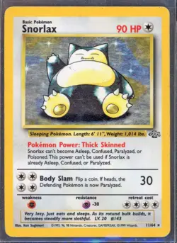 Pokemon Cards - Snorlax 11/64 - Jungle Set - eBay Live Sun 12th 6:30pm - Image 1