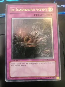 STON-EN054 The Transmigration Prophecy Ultimate Rare 1st Edition LP Yugioh Card - Image 1