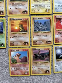 Pokemon Cards Gym Heroes Bundle Joblot Old Vintage WOTC x18 - Image 4