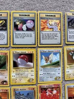 Pokemon Cards Gym Heroes Bundle Joblot Old Vintage WOTC x18 - Image 5