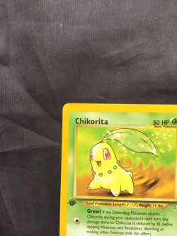 Pokemon Cards: Neo Genesis 1st Edition Common: Chikorita 54/111 - Image 2