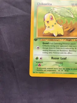 Pokemon Cards: Neo Genesis 1st Edition Common: Chikorita 54/111 - Image 5