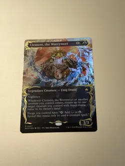 Clement, the Worrywort (Borderless) (Raised Foil) Bloomburrow Foil - Image 1