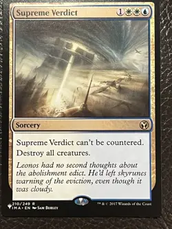 Mtg The List- Supreme Verdict-20 Ways To Win-NM - Image 1