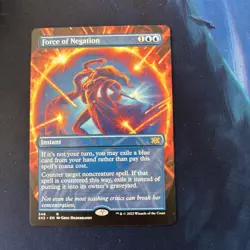 Magic the Gathering - Force of Negation (Borderless) - Double Masters 2022 - NM - Image 1