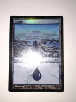 Island 335 Foil 8th Edition Basic Land - Image 1