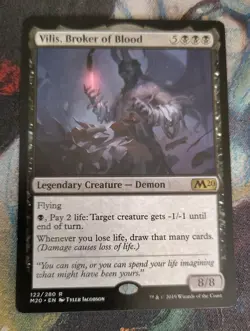 MTG Vilis, Broker of Blood Core Set 2020 Regular MP Moderate Play - Image 1