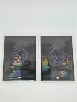 ALL 5 Oil Slick MTG Raised lands Foil Phyrexian Compleat Bundle x2 - Image 3