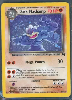 Pokemon Cards - Dark Machamp 10/82 - Team Rocket - eBay Live Sun 12th 6:30pm - Image 1