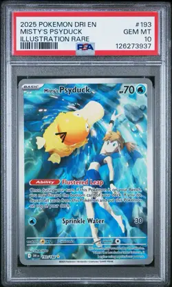 Pokemon Misty's Psyduck Illustration Rare Destined Rivals Gem Mint PSA 10 💎 - Image 1