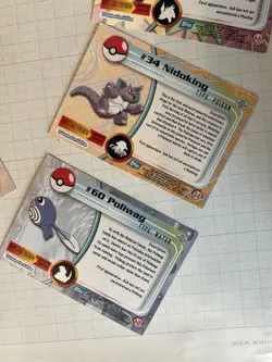 1999 Pokemon Topps Cards Blue Logo bundle including charizard and holographics - Image 3