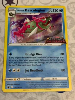 C1686 POKEMON TCG HISUIAN BASCULEGION HOLO NM #SWSH205 ASTRAL RADIANCE BLK PROMO - Image 1