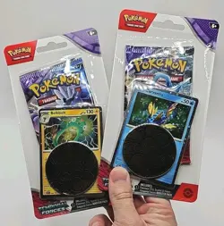 Pokemon Temporal Forces Checklane Blister Set 2 Booster Packs Bellibolt/Carvanha 820650853319 - Image 1