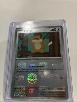 2025 Pokemon SV White Flare Patrat Reverse Holo Master Ball Common #072/086 - Image 3