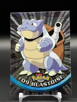 2000 Black Topps Pokemon TV Animation Series Blastoise #9 Foil - Image 1