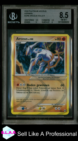 ARCEUS HOLO R 2009 POKEMON PLATINUM ARCEUS GERMAN AR8 BGS 8.5 - Image 1