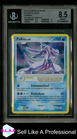 PALKIA HOLO R 2008 POKEMON DIAMOND AND PEARL MAJESTIC DAWN GERMAN 11 BGS 8.5 - Image 1