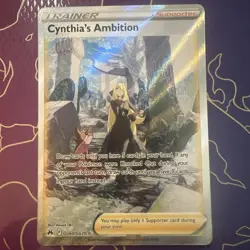 Cynthia's Ambition GG60/GG70 Pokemon Crown Zenith: Galarian Gallery Holo NM - Image 1