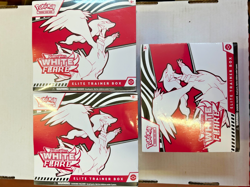 Lot Pokemon TCG 3x White Flare Elite Trainer Box ETB English Sealed OVP Promo - Image 1