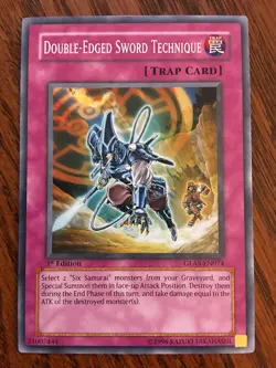 Double-Edged Sword Technique GLAS-EN074 YuGiOh! Gladiators Assault 1st Ed NM x1 - Image 1