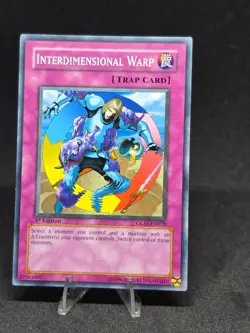 Yu-Gi-Oh! Interdimensional Warp GLAS-EN078 Gladiator's Assault 1st Edition NM - Image 1
