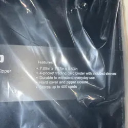 GameStop 3-ring Card Binder With Zipper 400 Cards - Image 2