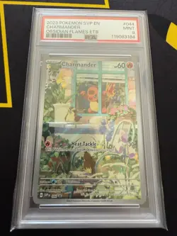 2023 Pokemon SVP Card Obsidian Flames ETB Charmander #044 Promo PSA 9 MINT - Image 1