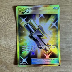 Tag Call 270/236 Pokemon Cosmic Eclipse Secret Rare Gold Trainer Card English MP - Image 1
