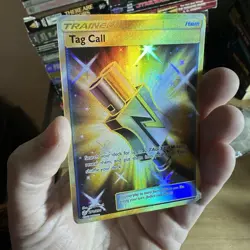 Tag Call 270/236 Pokemon Cosmic Eclipse Secret Rare Gold Trainer Card English MP - Image 4