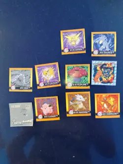 lot de stickers Carte Pokemon Card Artbox 1999 - Image 2