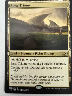 MTG: 3x Rare Set of Lands from Ikoria Lair of Behemoths Regular Cards- NM - Image 4