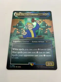 MTG Magic the Gathering Secret Lair Rainbow Foil Fallout Vault Boy Cap Collector - Image 1