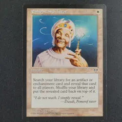 MTG: Enlightened Tutor Card Rare Magic the Gathering EX Excellent Condition - Image 1