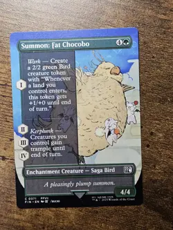 Summon: Fat Chocobo Borderless - 0371 - Final Fantasy - MTG NM/M - Image 1