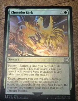 MTG Magic The Gathering FIN Final Fantasy - 1x FOIL EN NM 0178 Chocobo Kick - Image 1