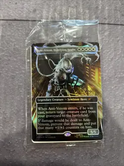 Agent Anti-Venom, Horrifying Healer Marvel Legends foil promo Magic MTG - Image 1