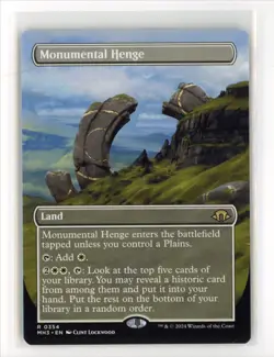 MtG MH3 Monumental Henge #354 Borderless Non-Foil - Image 1