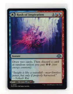 MtG MH3 Rush of Inspiration / Crackling Falls #257 FOIL - Image 1