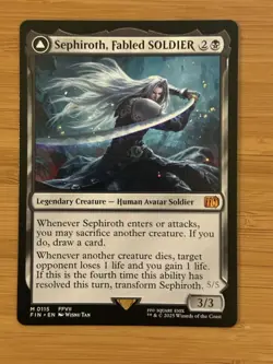 Sephiroth Fabled SOLDIER 115 FINAL FANTASY NM MTG Magic The Gathering Non Foil - Image 1