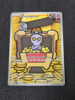 Pokemon TCG Gimmighoul 198/182 Sv04: Paradox Rift Holo Card NM, Fast Ship - Image 1