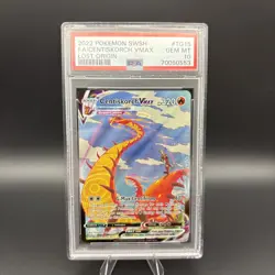 2022 POKEMON SWORD & SHIELD LOST ORIGIN #TG15 FULL ART CENTISKORCH VMAX PSA 10 - Image 1