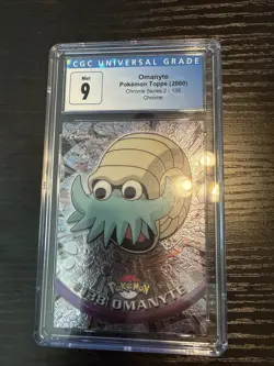 Topps Chrome Pokemon TV Animation Edition Series 2 Spectra Chrome #138 Omanyte - Image 1