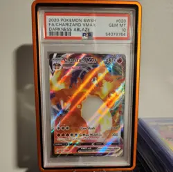 2020 POKEMON SWORD & SHIELD DARKNESS ABLAZE #020 FULL ART/CHARIZARD VMAX PSA 10 - Image 1