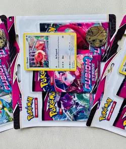 3x Pokemon TCG Fusion Strike 3 Pack Blisters (Eevee) - Brand New/Factory Sealed - Image 4