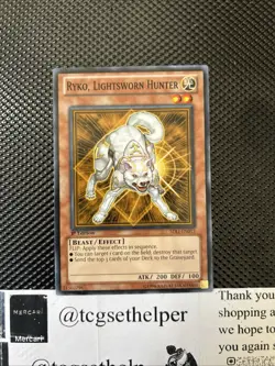 Yugioh Ryko, Lightsworn Hunter Sdli-en015 Realm Of Light Reprint Common - Image 1