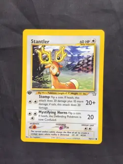 Pokemon Cards: Neo Genesis 1st Edition Common: Stantler 76/111 - Image 1