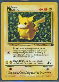 Pokemon Cards - Pikachu 1 - Black Star Promo - eBay Live Sun 12th 6:30pm - Image 1