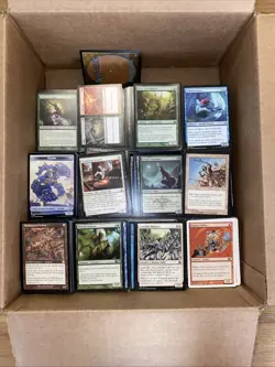 Large Box of Unsorted Bulk Magic The Gathering Cards Lot Approx 12 Plus Pounds - Image 1